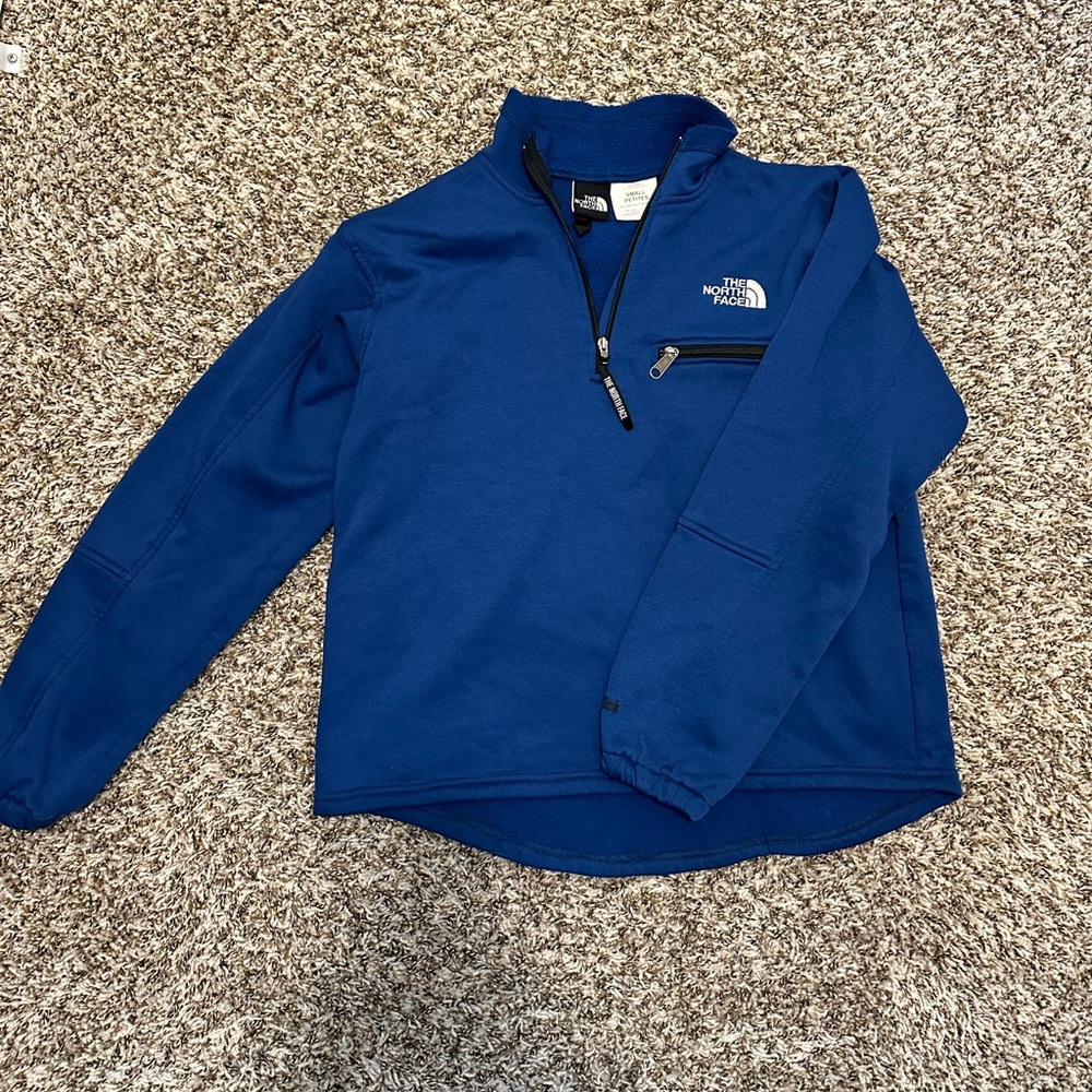 Blue North Face Quarter Zip (S)
